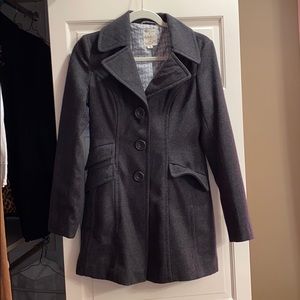 Grey pea coat